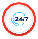 24/7 Customer Service icon