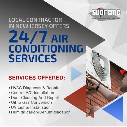 Local Contractor in New Jersey Offers 24/7 Air Conditioning Services