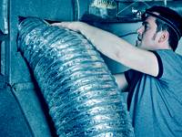 duct cleaning/repair by a technician